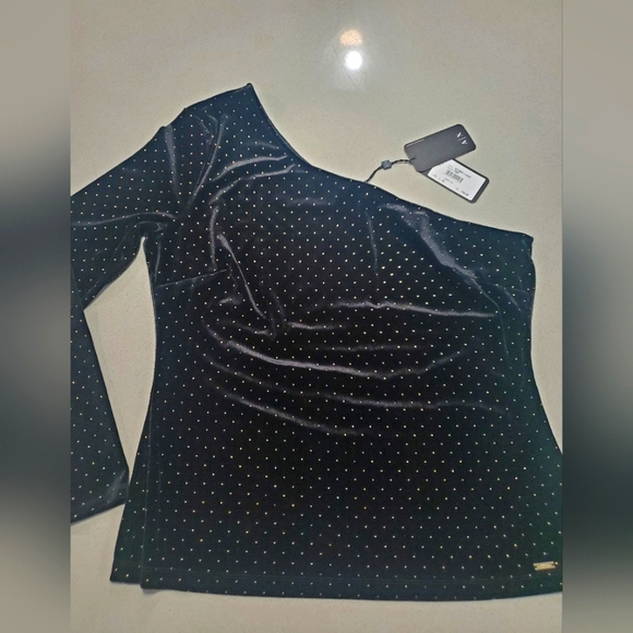 ARMANI Superbe haut en velours et ornements dorés. - Picture 1 of 4